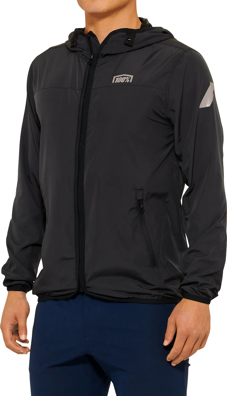 100% Klutch Jacket - Black - Large 20041-00002