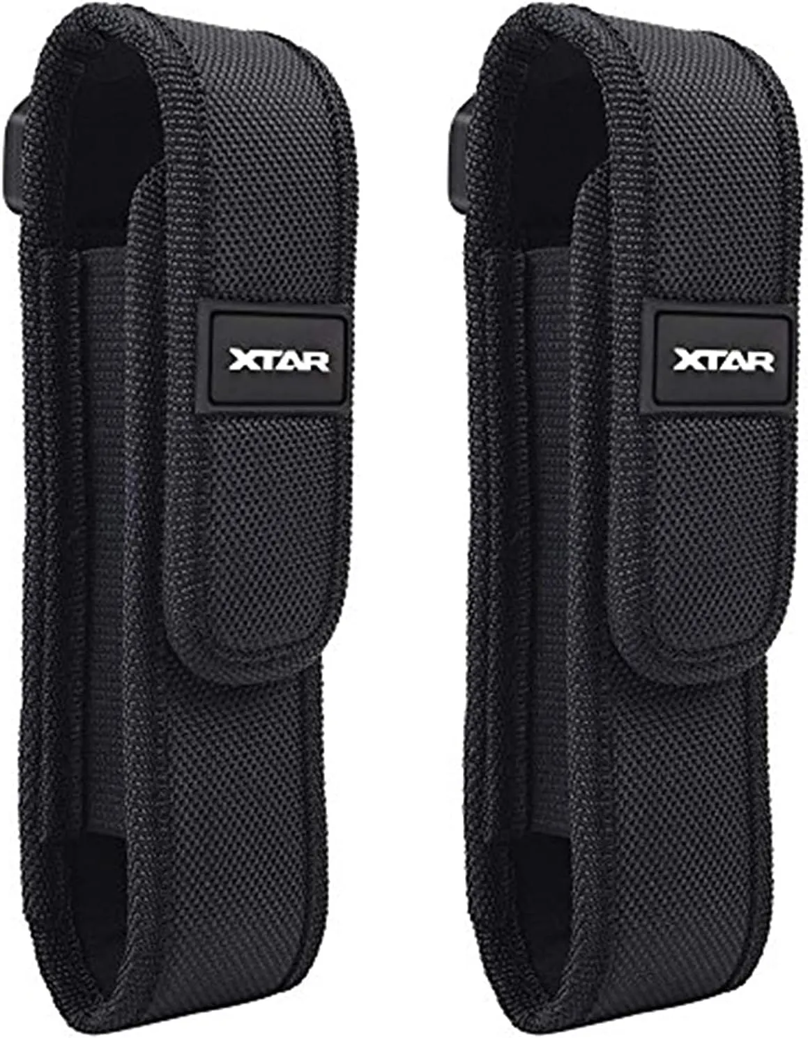 2-Pack Flashlight Pouch Holster Holder for 5"-6.5" Flash Light Compatible with Fenix UC30 UC35 E35 Surefire G2X 6P 6PX E2L 501B 502B Streamlight ProTac XTAR TZ20 (2 Flashlight Holster)