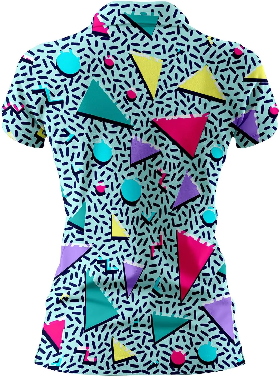 80s 90s Funny Golf Shirts for Women Quick Dry Golf Outfits Athletic Golf Top Printed Golf Tennis Shirts