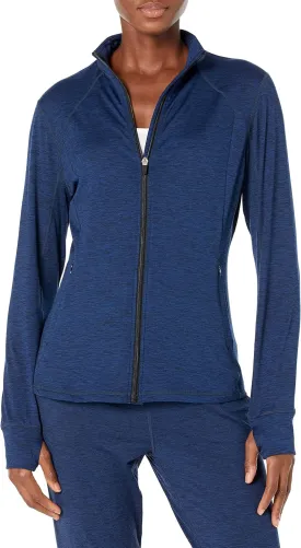 Amazon Essentials Women's Fleece Full-Zip Jacket - Brushed Tech Stretch (Available in Plus Size)