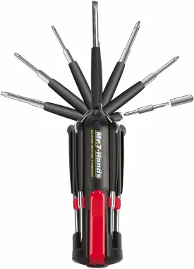 Apollo Tools Mr. 7-Hands, Patented, 8 in 1 Screwdrivers with Worklight - DT1019