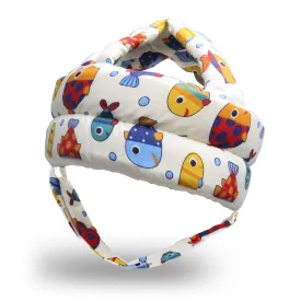 Baby Head Protector Baby Helmet for Crawling Walking, No Bumps Safety Head Adjustable Protective Cap for Walking, Playing (Fish)