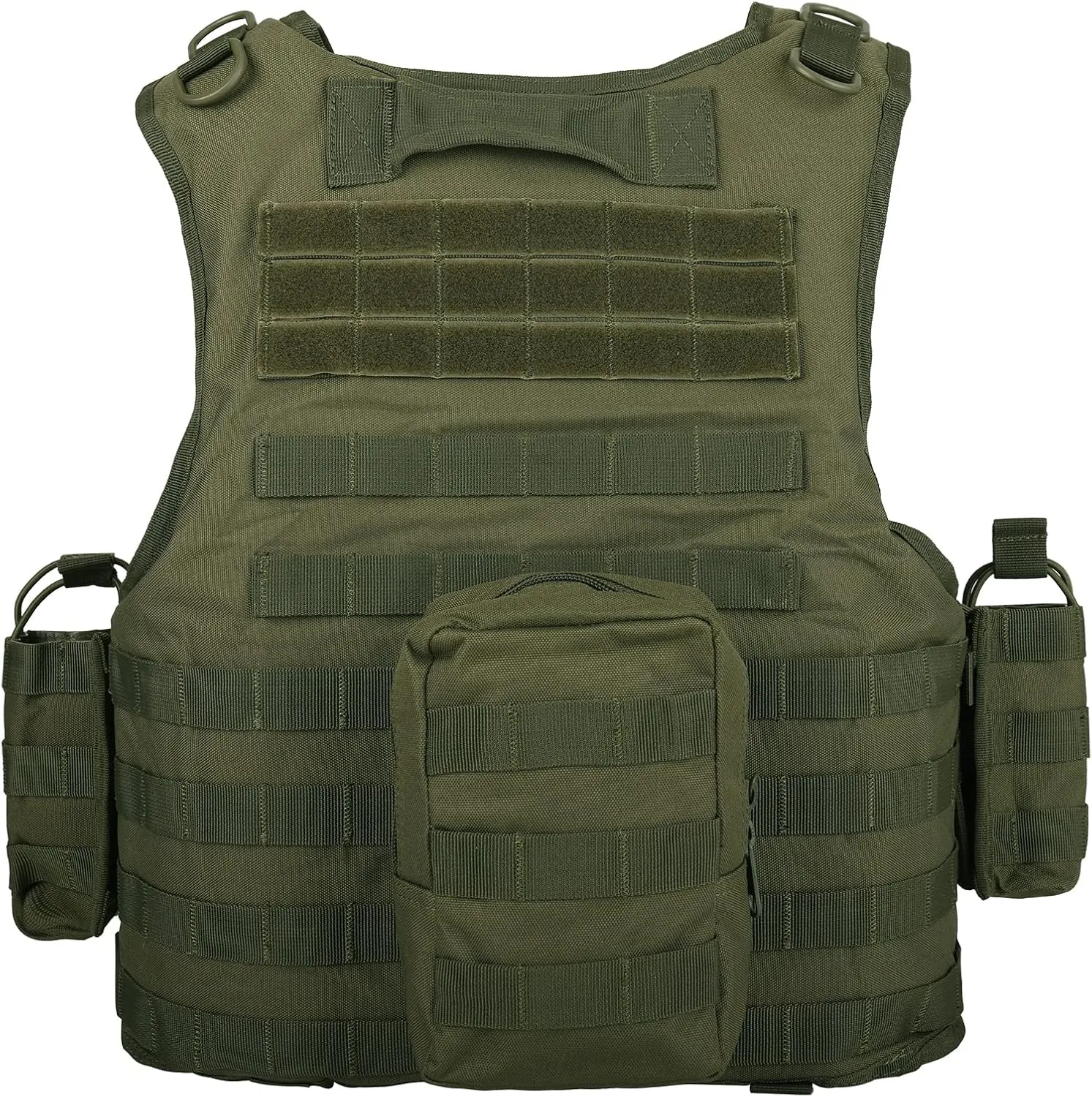 BOMTURN Tactical Airsoft Vest Upgrade Adjustable Modular Paintball Vest Outdoor Fit Adult