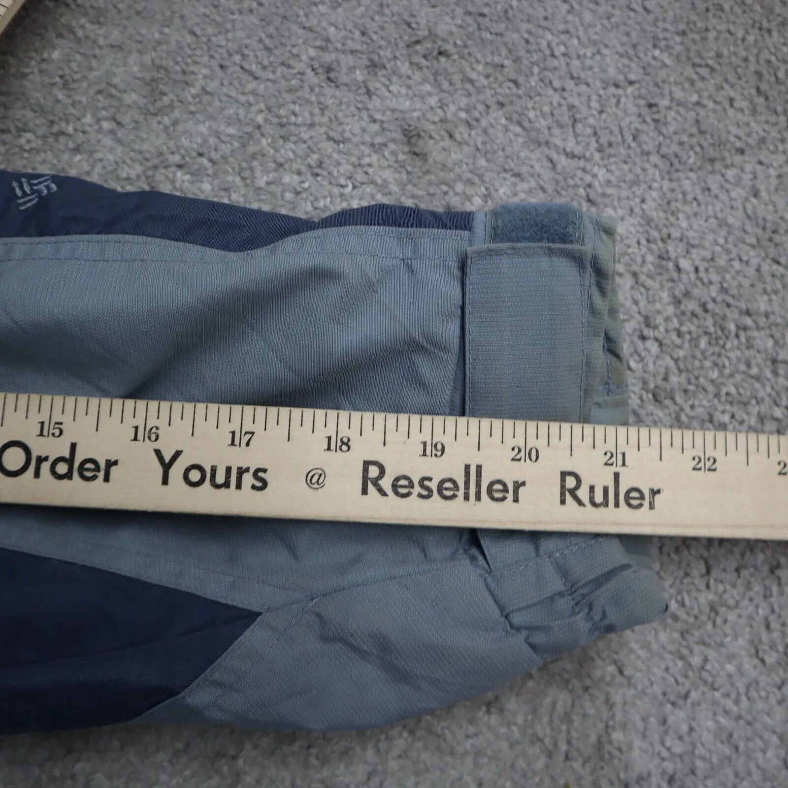 Columbia Womens Windbreaker Hooded Jacket Full Zip Core Interchange Slate Blue L