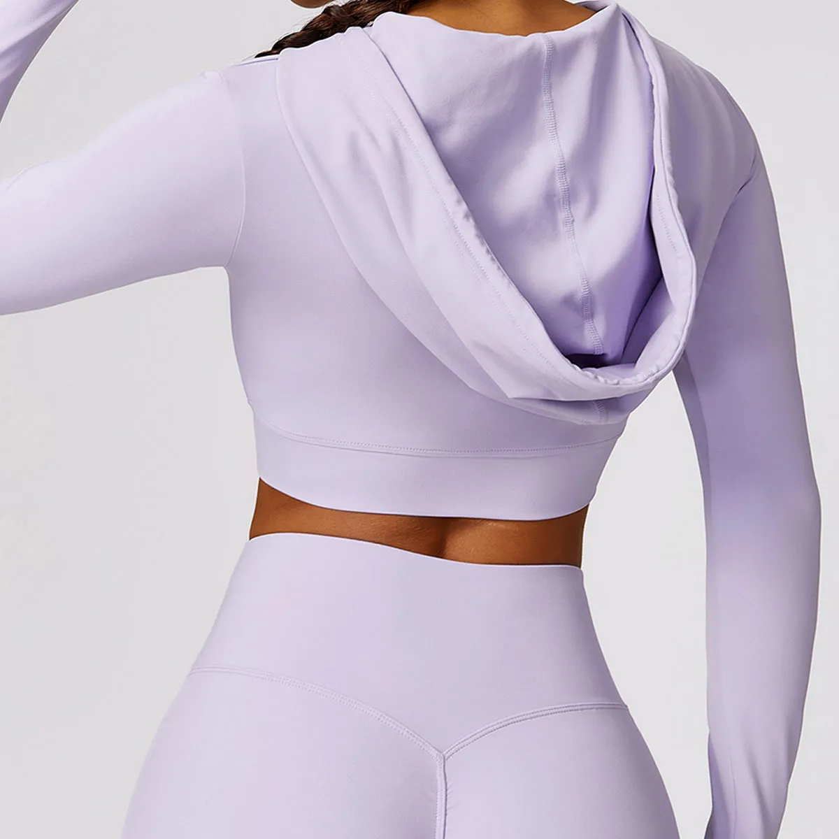 Hoodie Cropped Sports Top - Etel