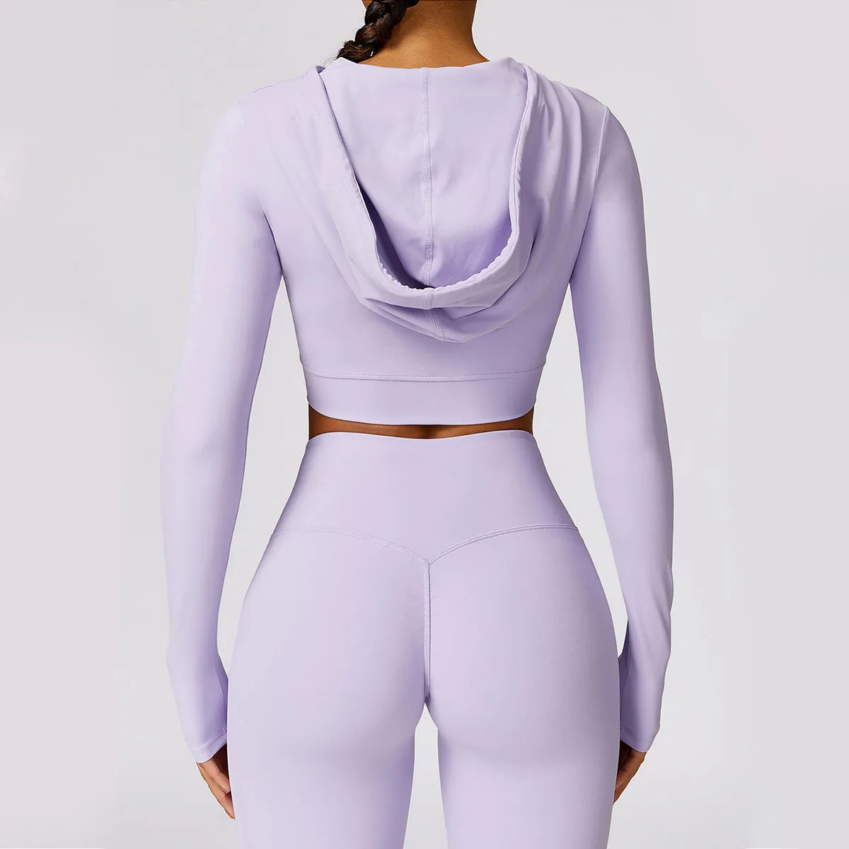 Hoodie Cropped Sports Top - Etel