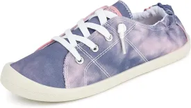 JENN ARDOR Womens Low Top Canvas Slip On Sneaker Comfort Casual Shoes Walking Flats