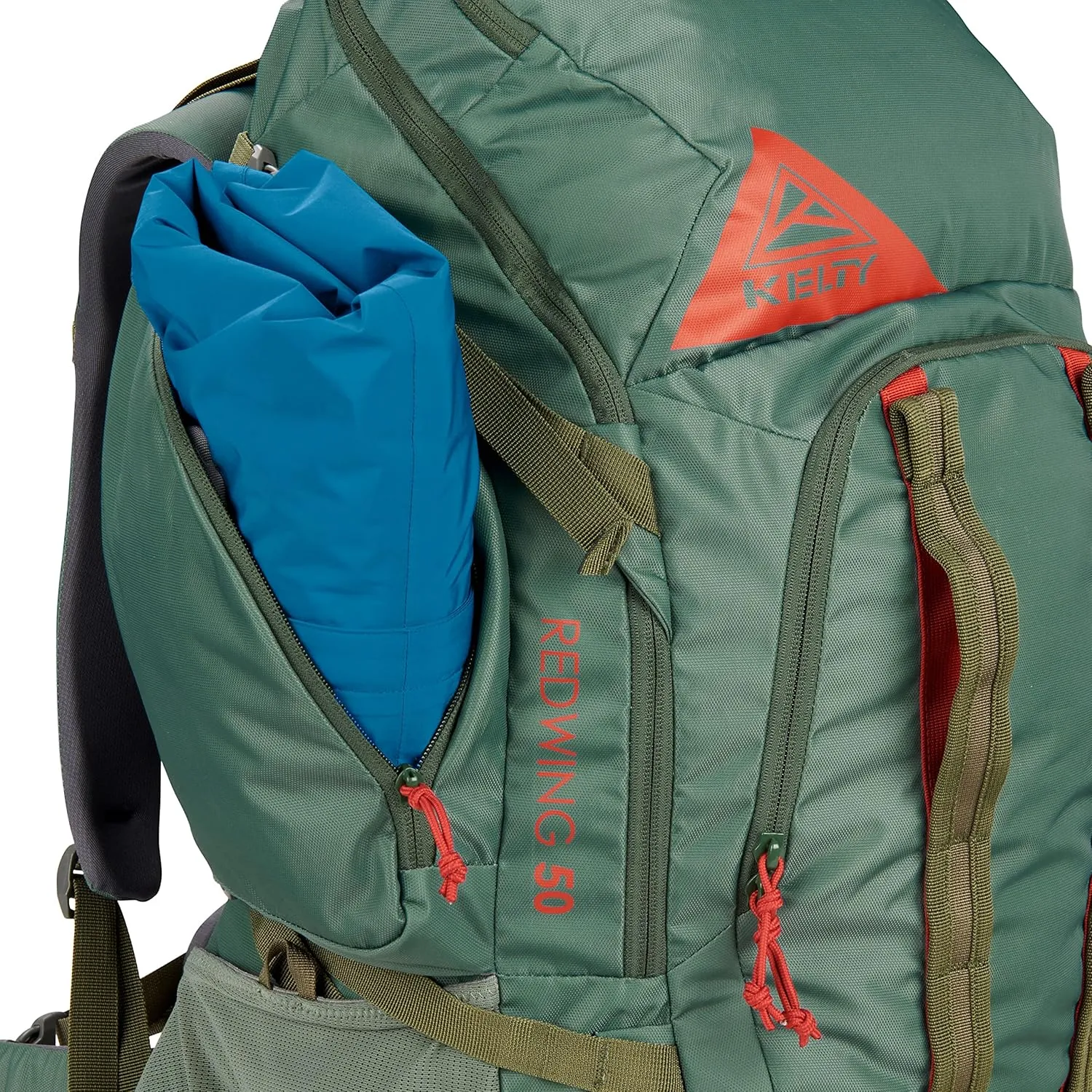 Kelty Redwing 50  50 Liter Internal Frame Backpack for Hiking, Backpacking, Travel, Hip Belt, Tailored Fit, 2023 (Duck Green)
