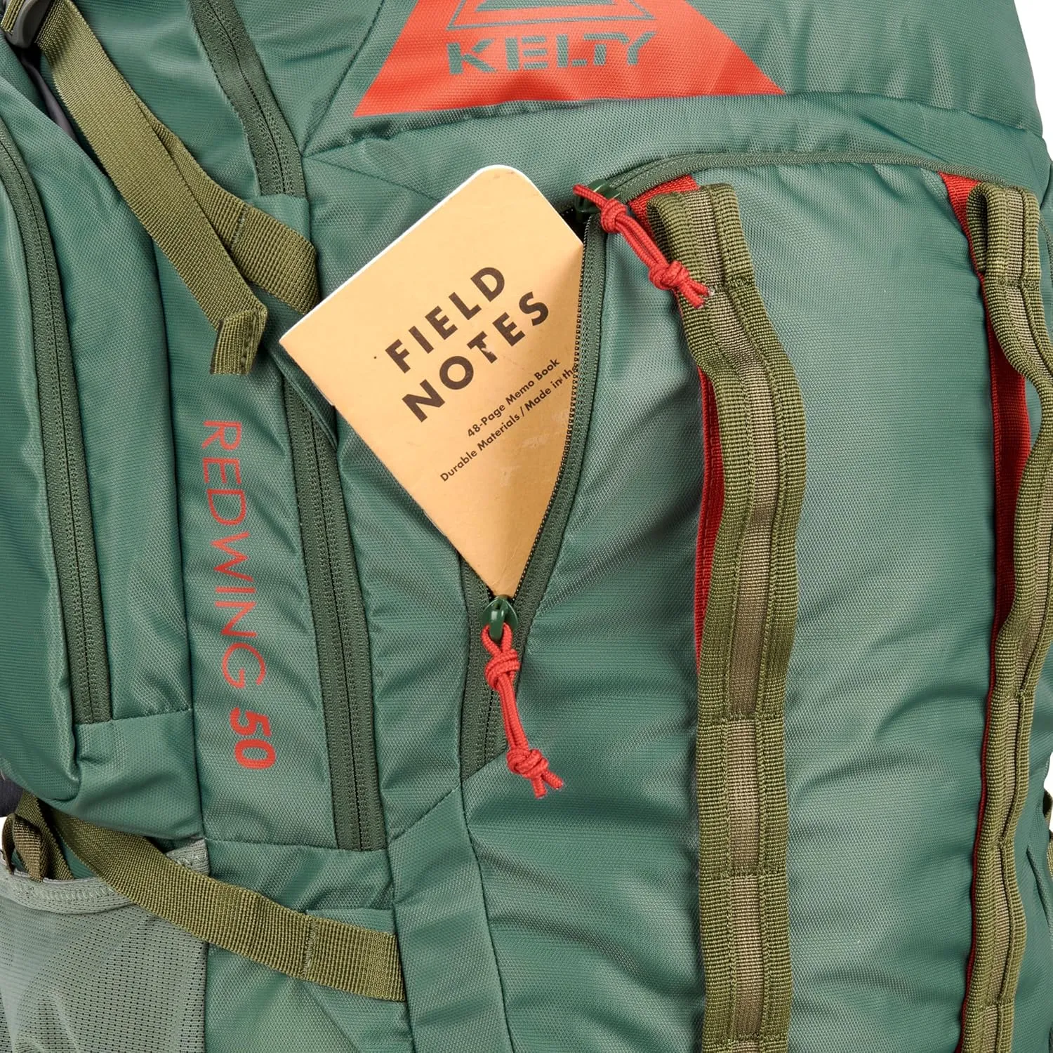 Kelty Redwing 50  50 Liter Internal Frame Backpack for Hiking, Backpacking, Travel, Hip Belt, Tailored Fit, 2023 (Duck Green)