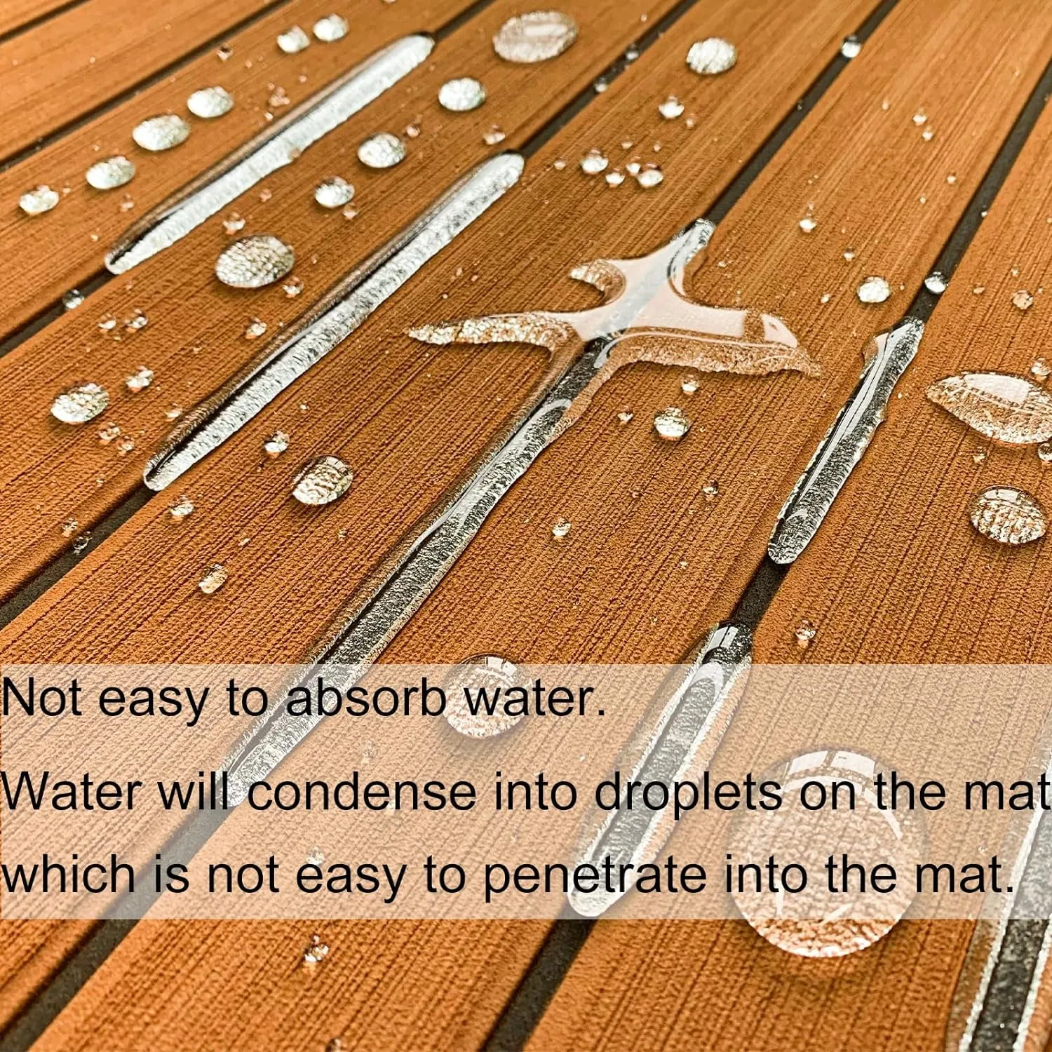 KXKZREN Boat Flooring EVA Foam Decking Sheet Faux Teak Marine Mat Marine Carpet Cooler Tops Non-Slip Self-Adhesive Flooring for Motorboat RV Yacht Kayak Swim Platform 94" X 47"/44"/35"/23"/16"