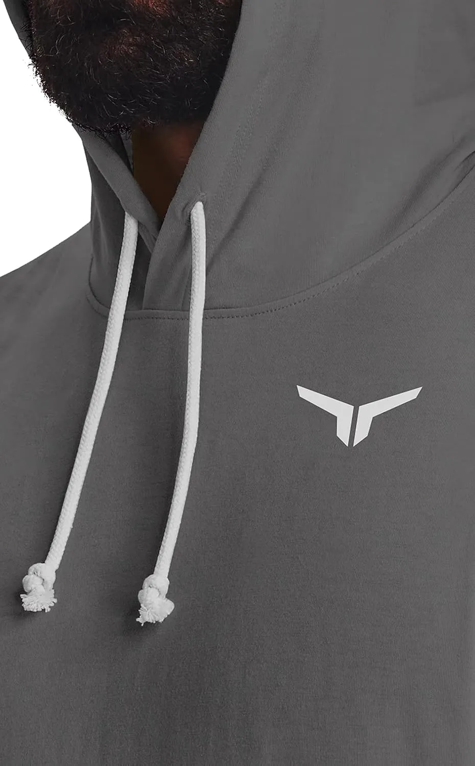 Men's Icon Cut Off Workout Hoodies Gym Muscle Tank Shirts Sleeveless Training Hoodies