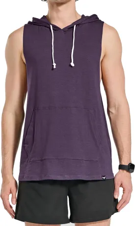 Men's Icon Cut Off Workout Hoodies Gym Muscle Tank Shirts Sleeveless Training Hoodies