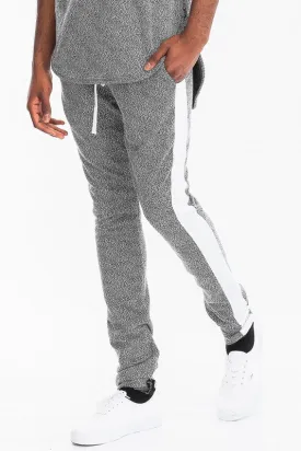 Men's Static Print Fabric Track Pants