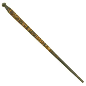 Original German WWII Eastern Front Hand Carved Wolchow Stock Walking Stick dated 1943