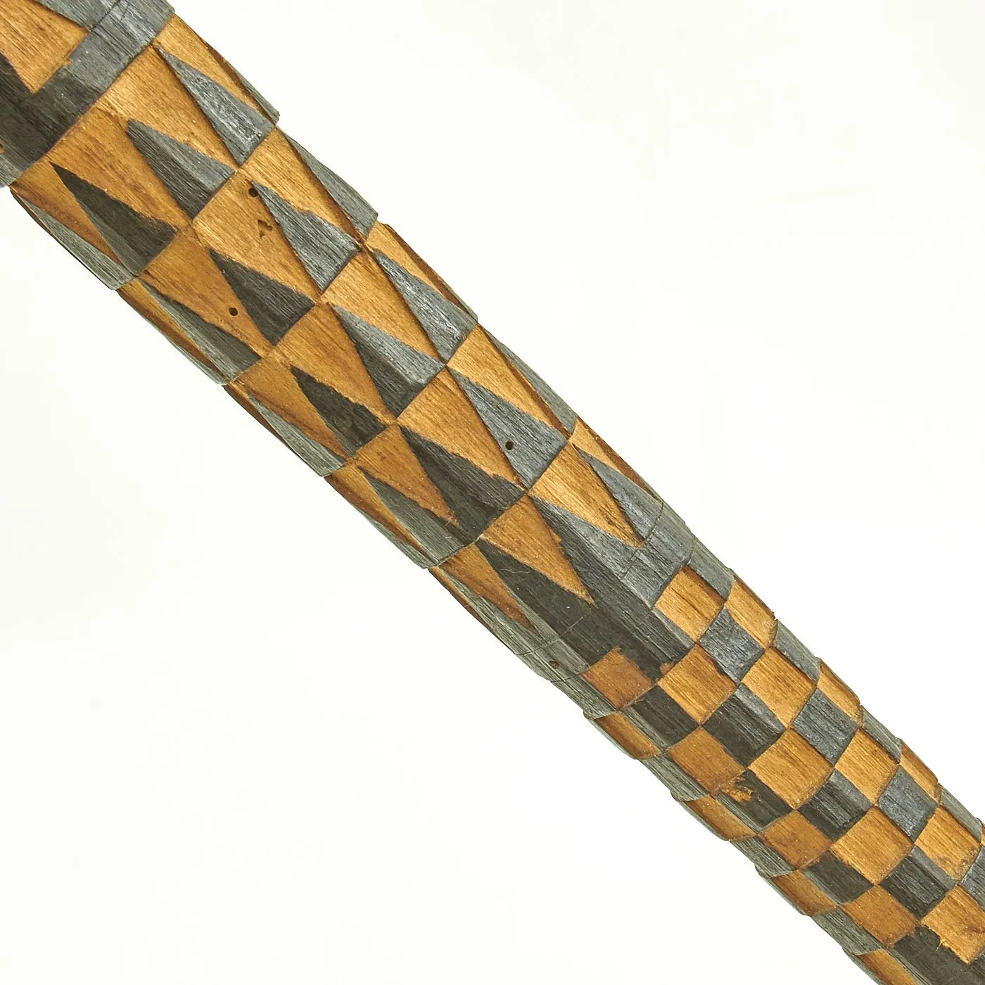 Original German WWII Eastern Front Hand Carved Wolchow Stock Walking Stick dated 1943