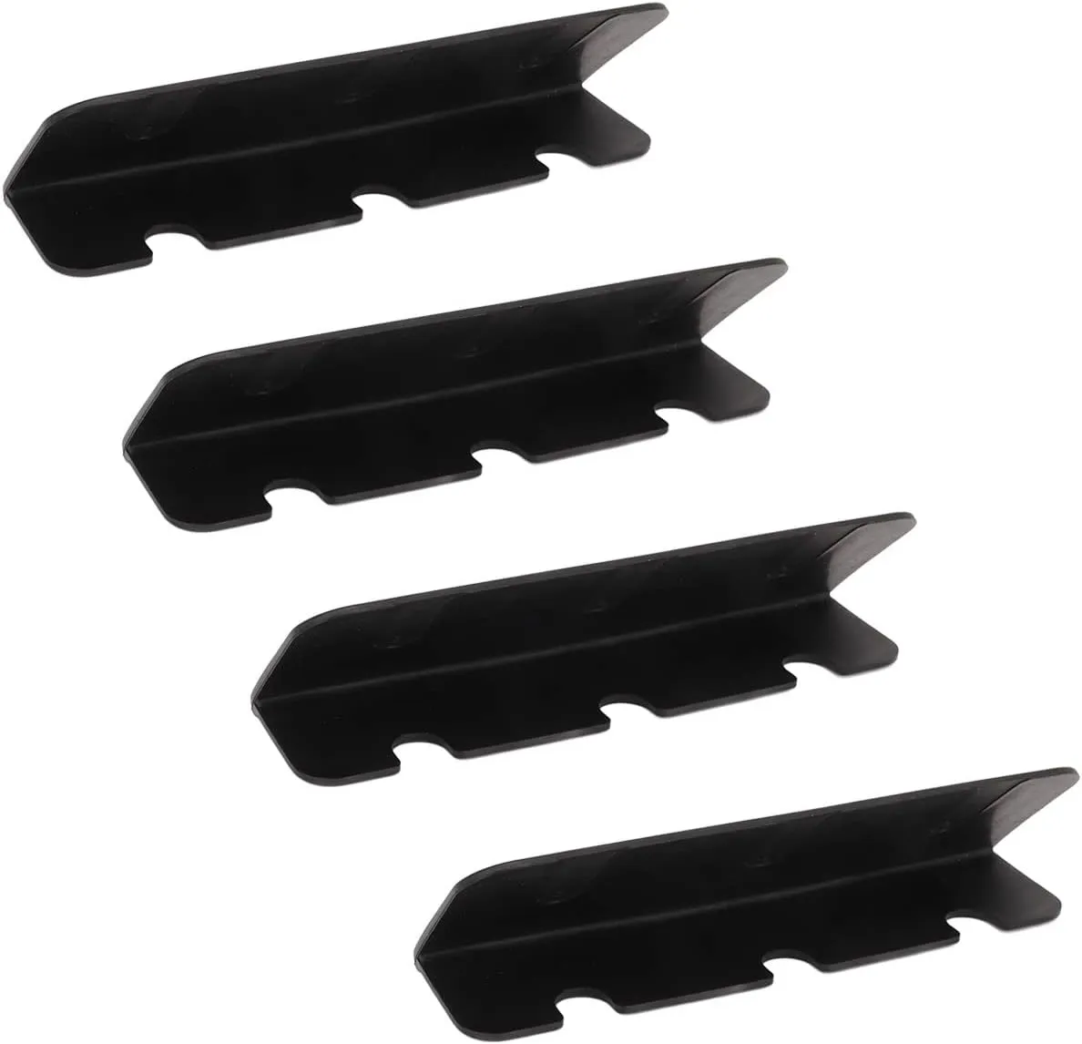 OUKENS Boat Seat Hook, 4Pcs PVC Inflatable Boat Seat Hook Clip Bracket for Inflatable Rubber Dinghy Raft Yacht Kayak Rowing Boat Accessories (Black)