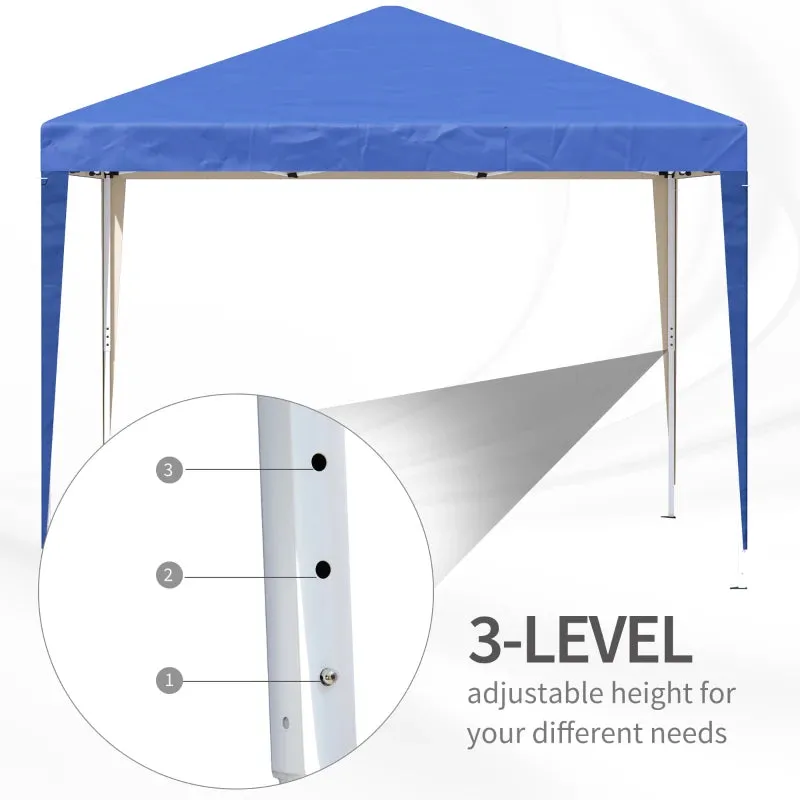 Outsunny   Pop Up Gazebo 3m x 3m -  Blue