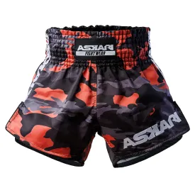"SOLDIER" ASKARI MUAY THAI SHORTS [MAUVE HEAT CAMO]