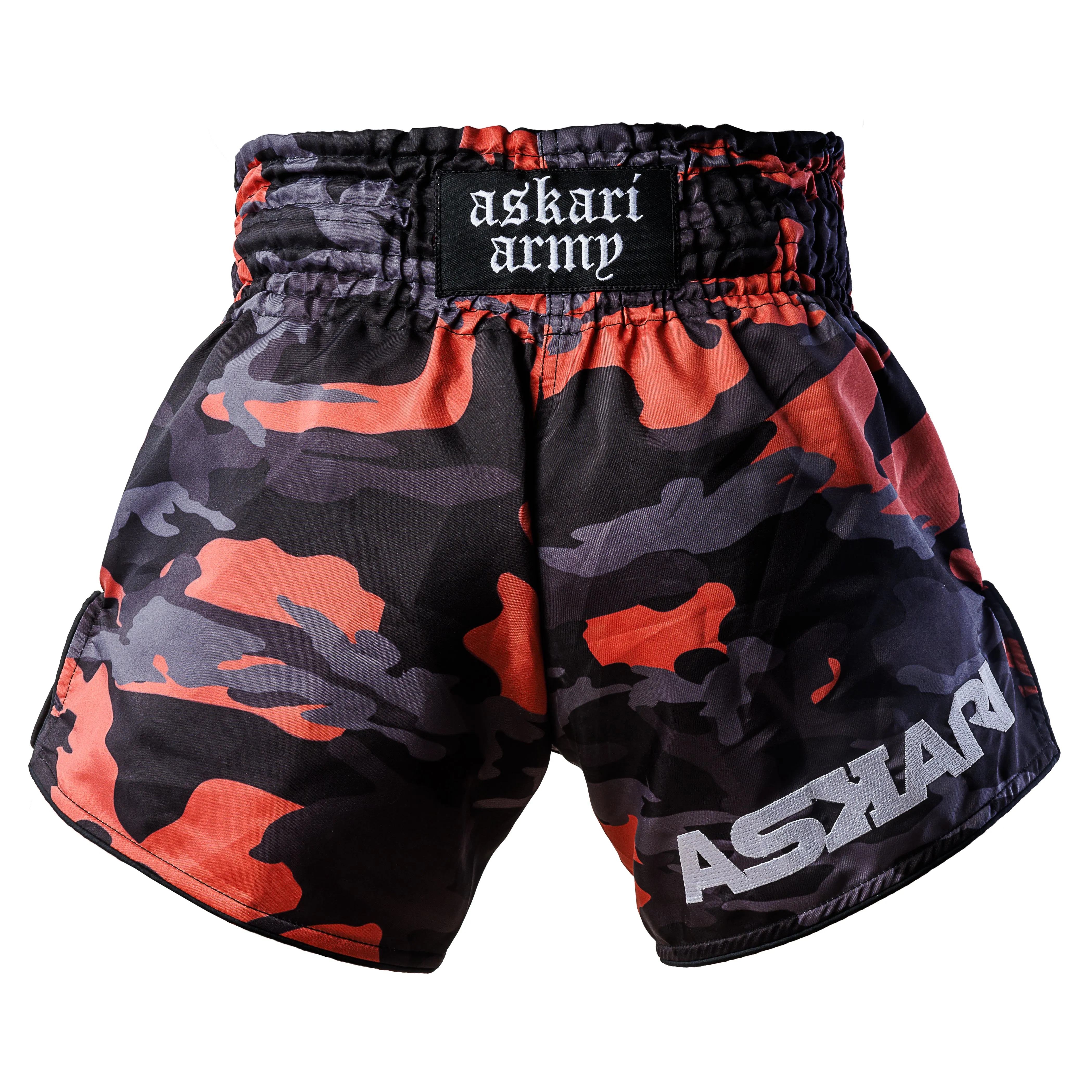 "SOLDIER" ASKARI MUAY THAI SHORTS [MAUVE HEAT CAMO]