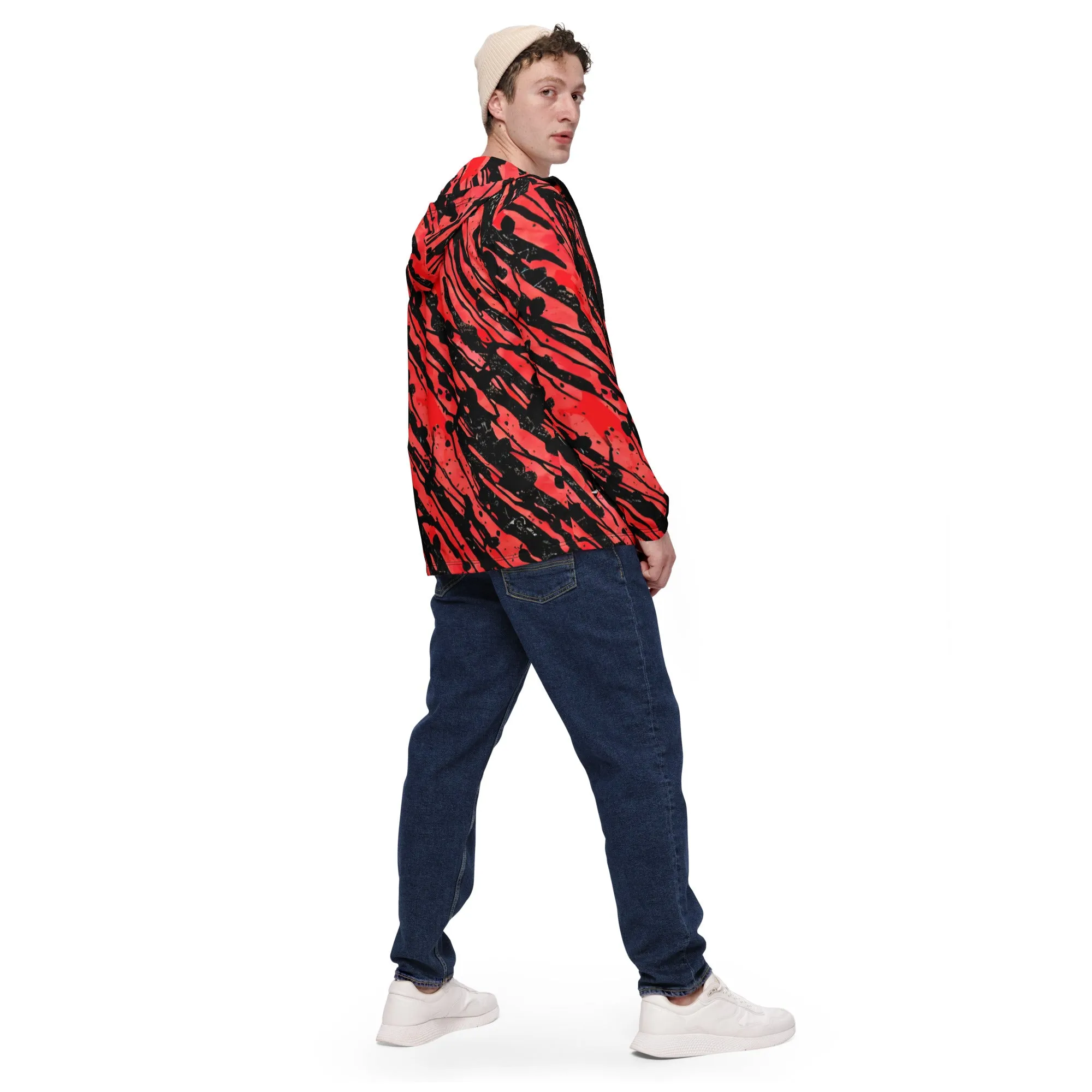 Red and Black Stripes windbreaker