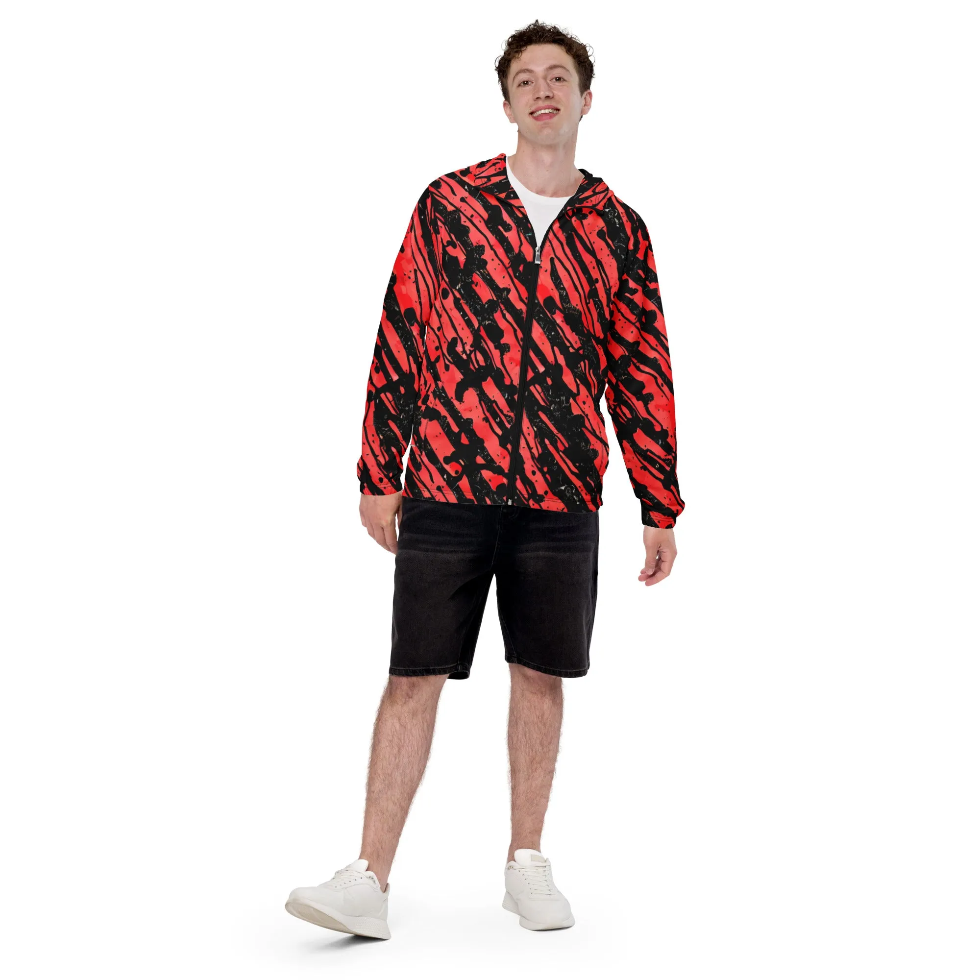 Red and Black Stripes windbreaker