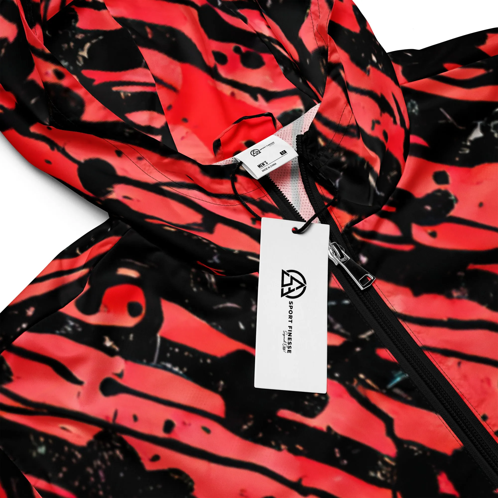 Red and Black Stripes windbreaker