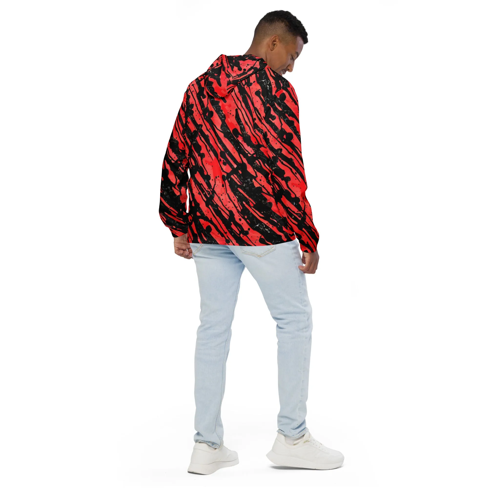 Red and Black Stripes windbreaker