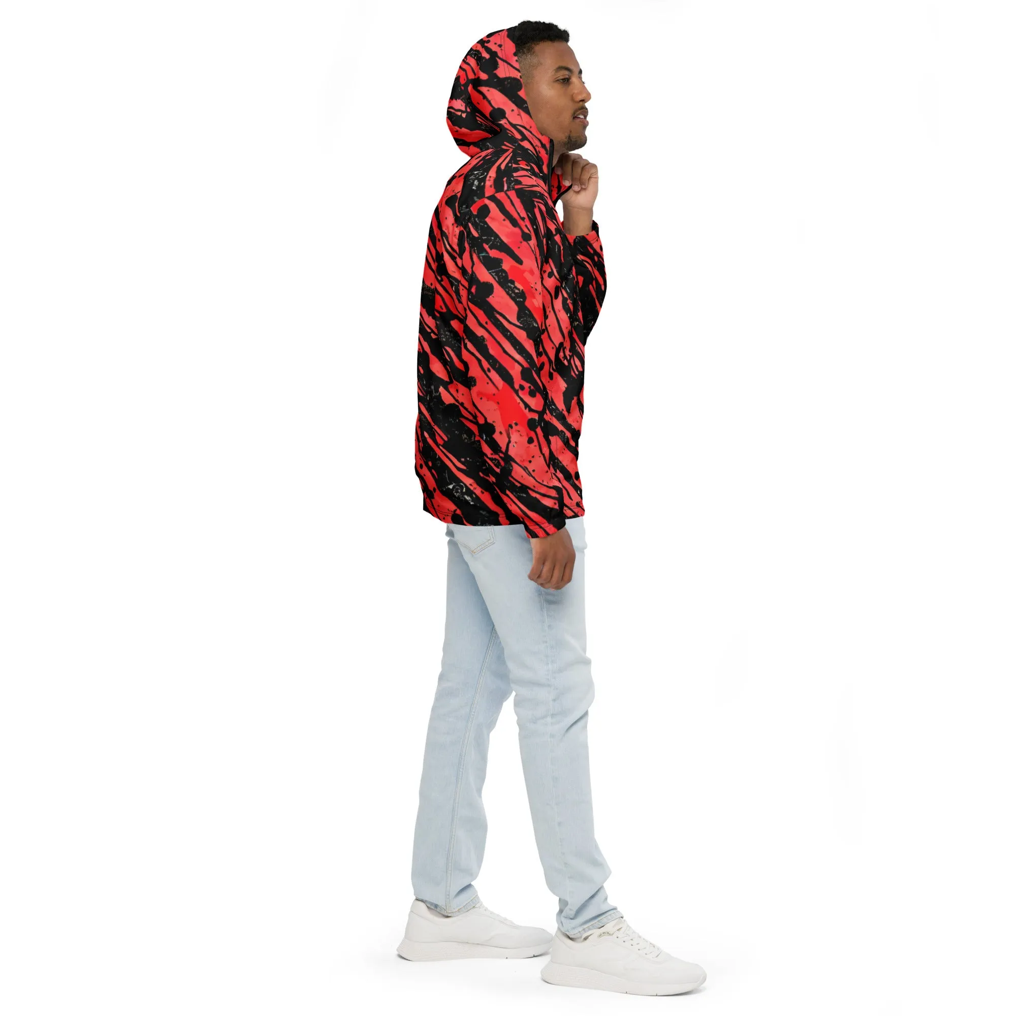 Red and Black Stripes windbreaker