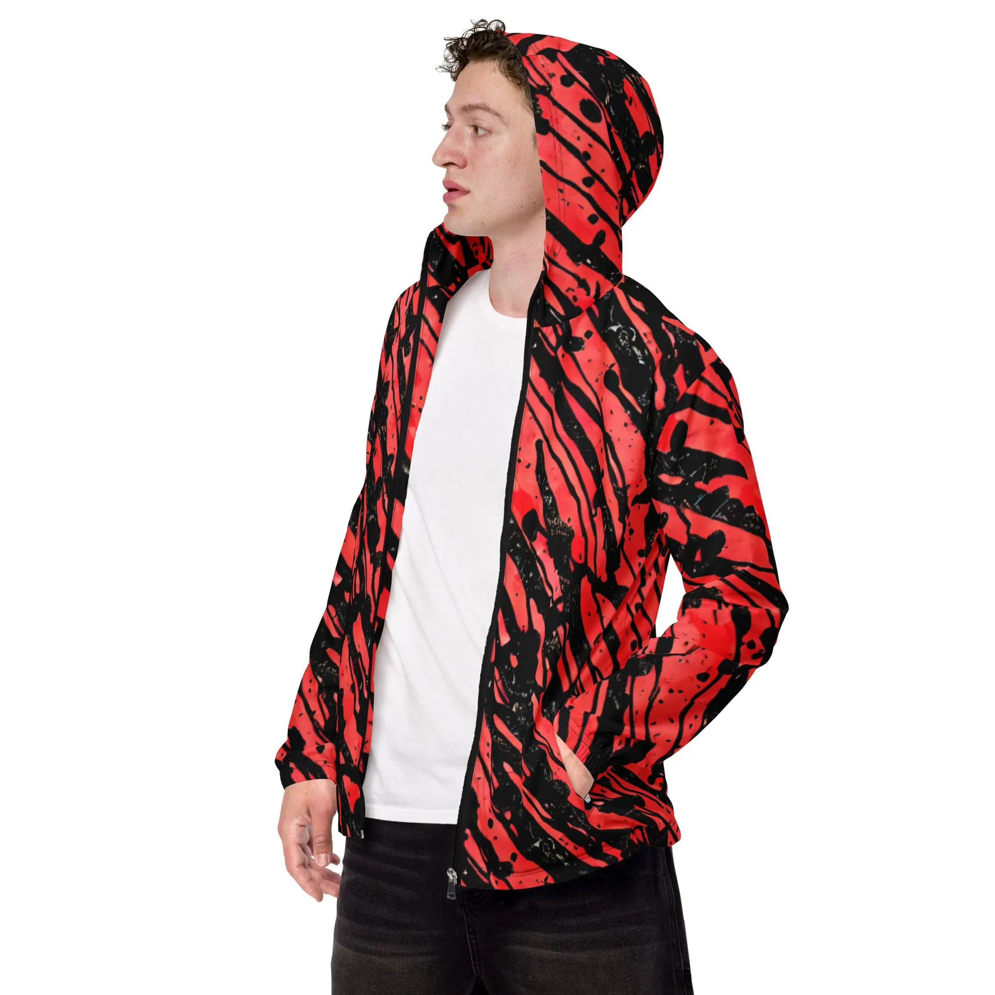 Red and Black Stripes windbreaker