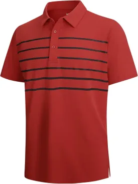 SAMERM Golf Shirts for Men Dry Fit Short Sleeve Mens Golf Shirt Performance Moisture Wicking Polo Shirts for Men