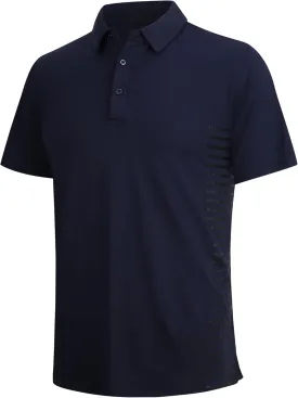 SAMERM Golf Shirts for Men Dry Fit Short Sleeve Mens Golf Shirt Performance Moisture Wicking Polo Shirts for Men