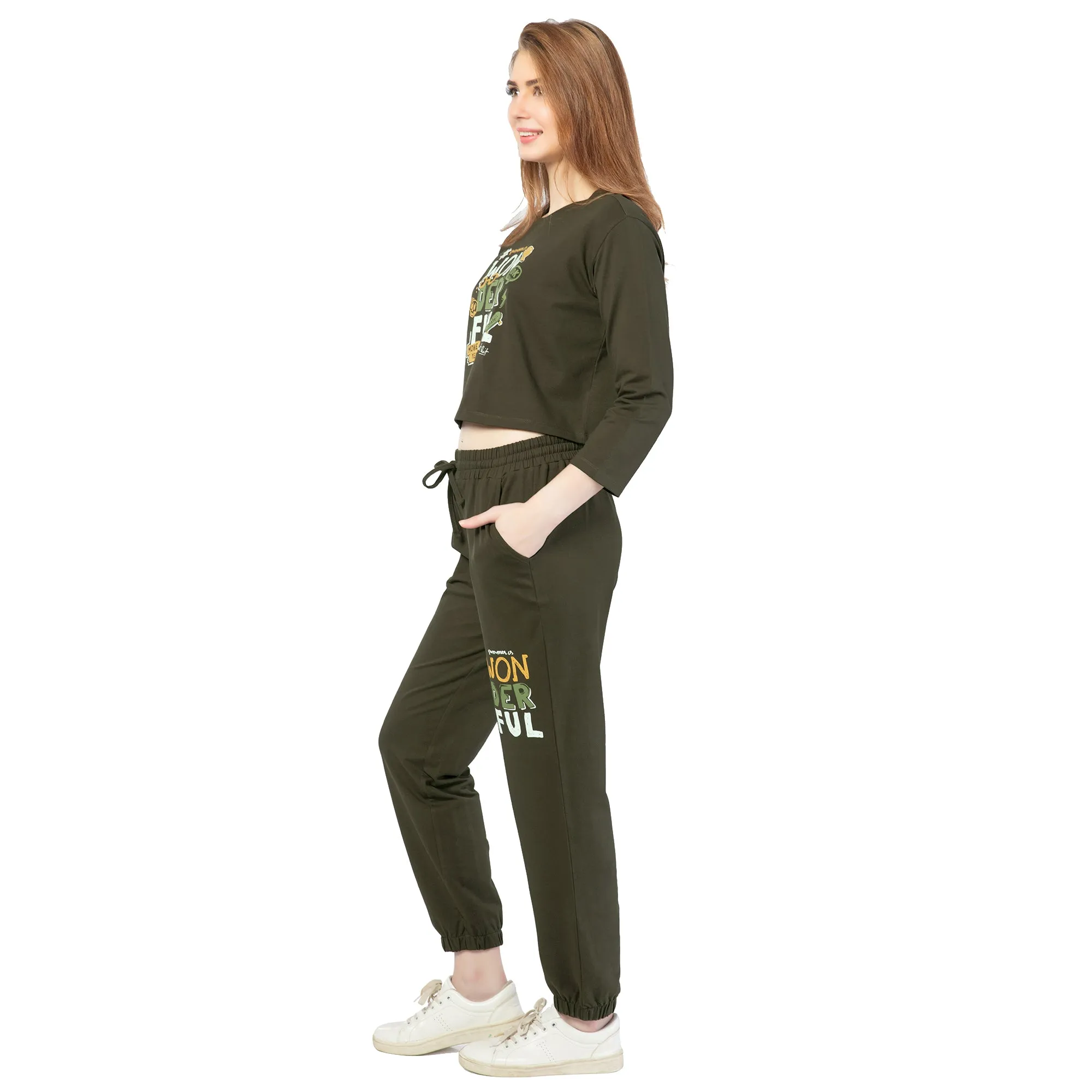 SCS-24042 Looper Wonderfully Olive  CO-ORD SETS Olive