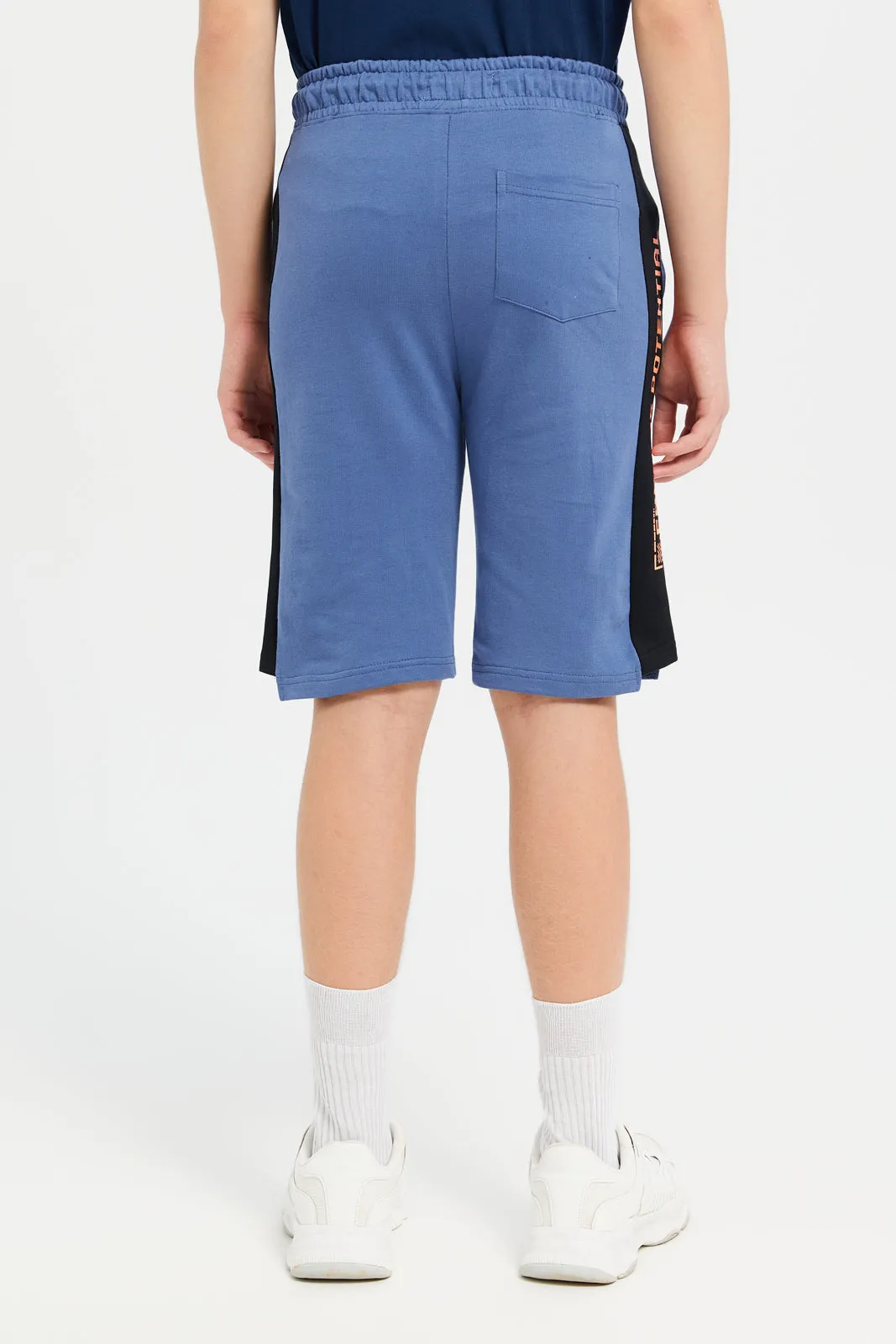 Senior Boys Blue Active Wear Short