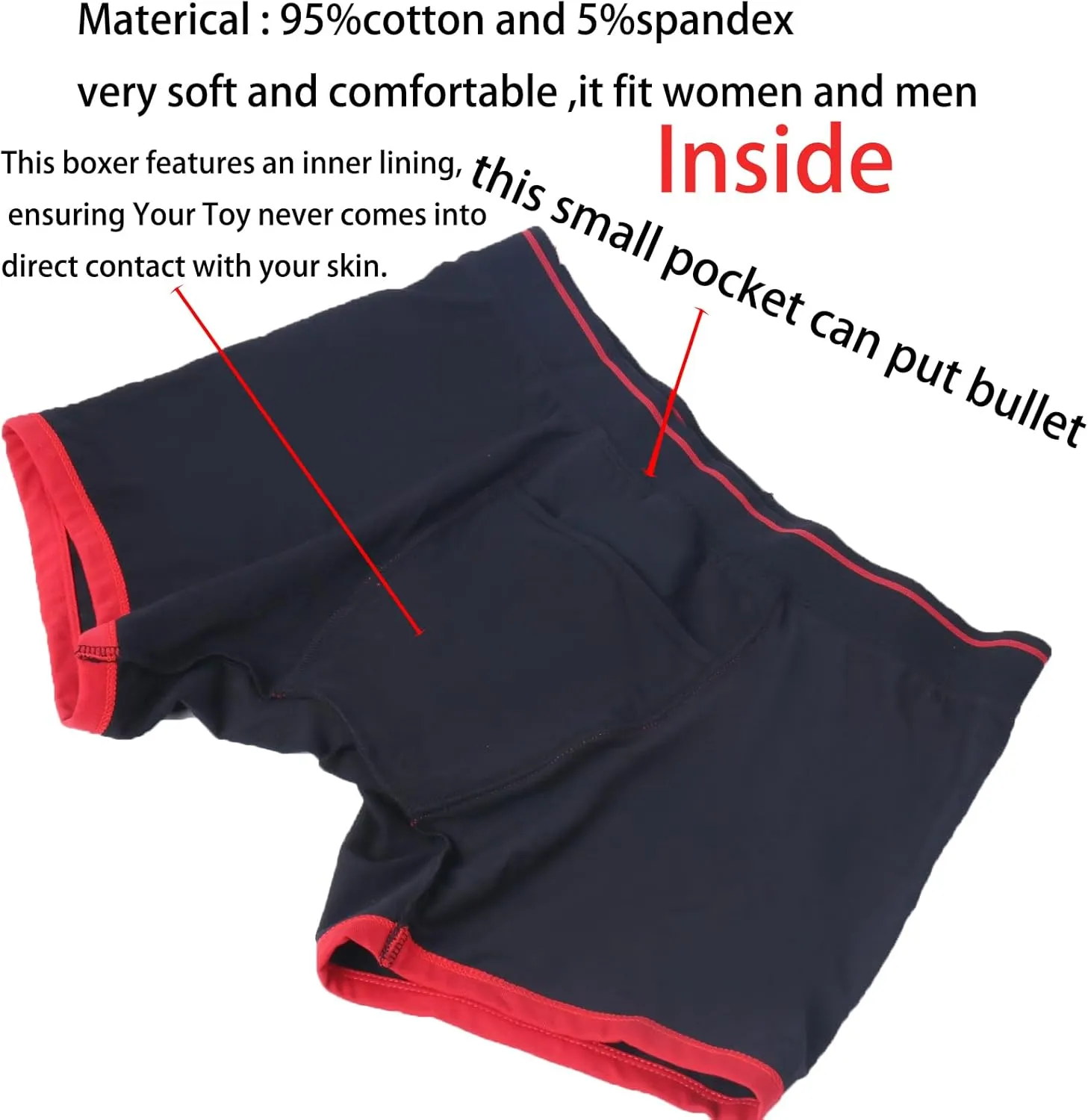 Strap Underwear Boxer Briefs Harness Pants Strapless Underpants for Men Women