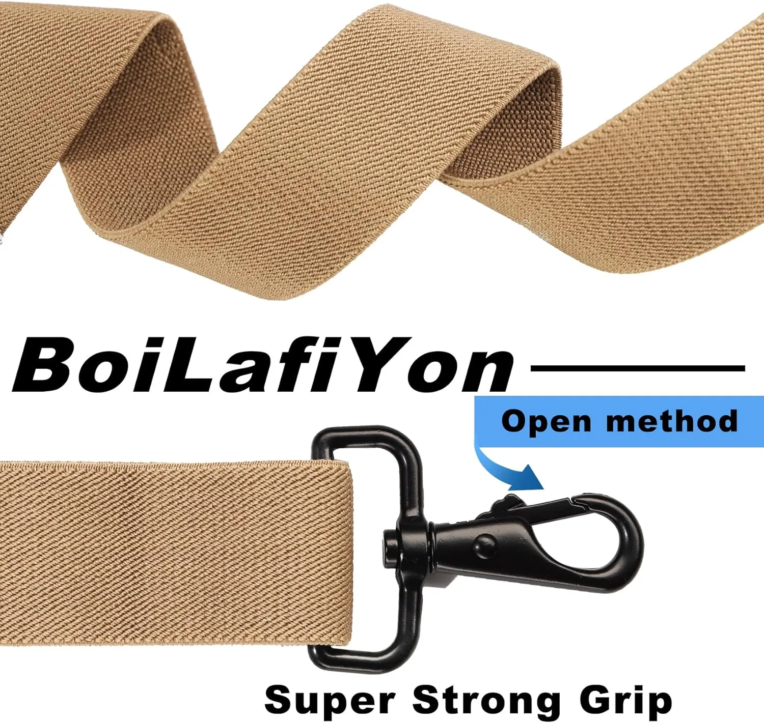 Suspenders for Men Heavy Duty, Mens Suspenders for Jeans with 4 Snap Hooks Adjustable X Back Men's Suspenders