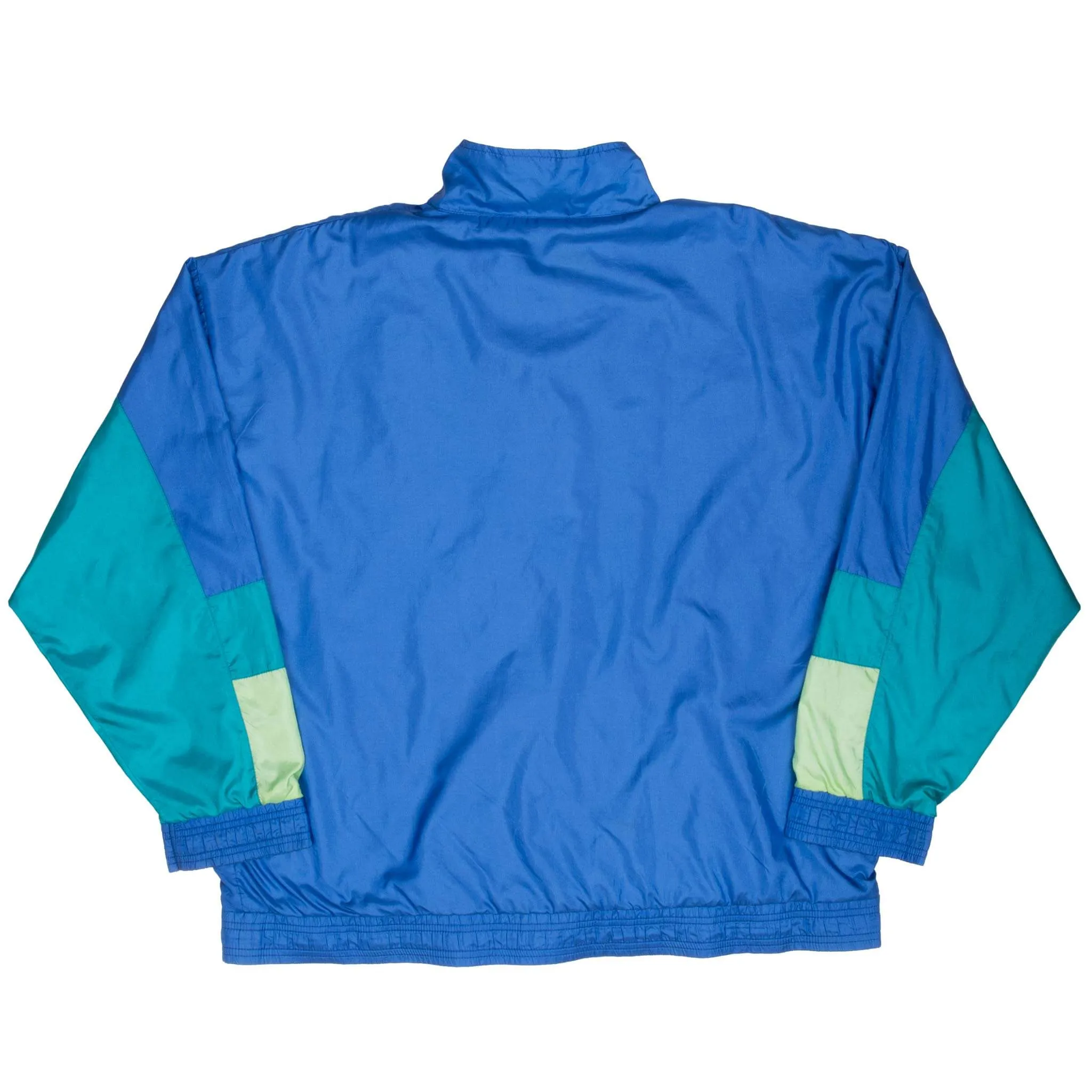 VINTAGE NIKE CLASSIC SWOOSH BLUE WINDBREAKER JACKET 1980S SIZE XL