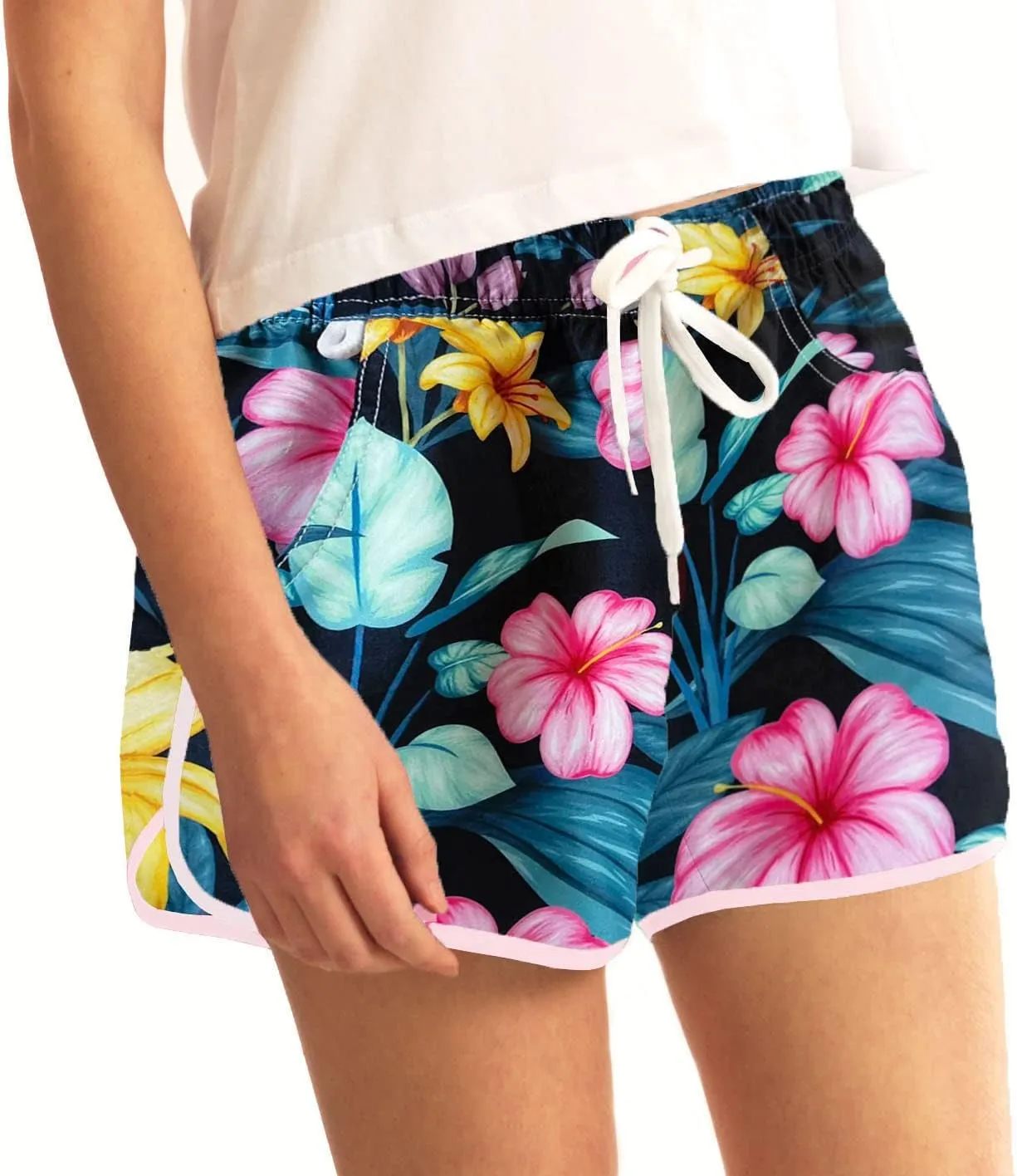 Women's Beach Shorts Quick Dry with Pockets- Summer Swimmwear Shorts