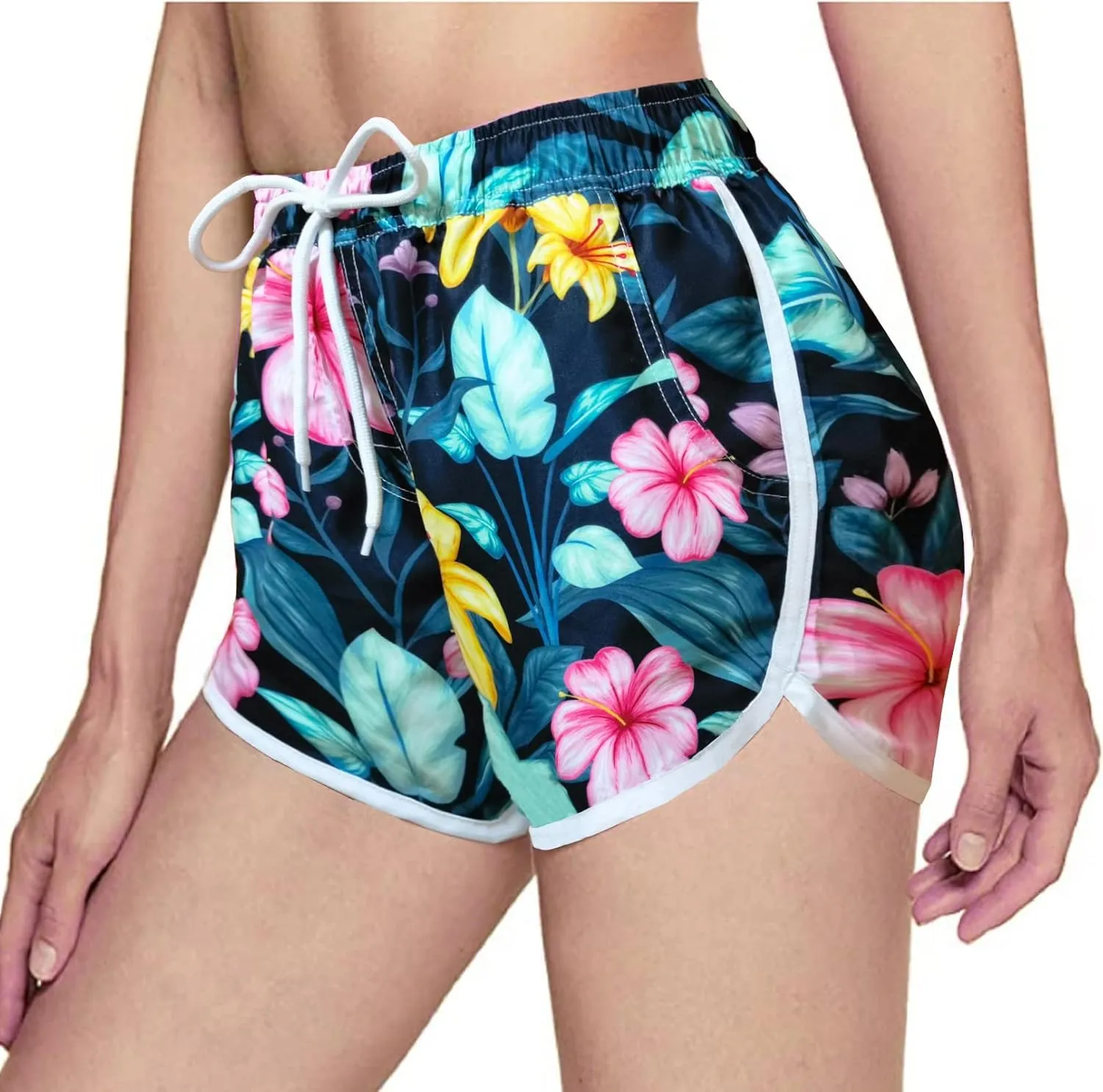 Women's Beach Shorts Quick Dry with Pockets- Summer Swimmwear Shorts