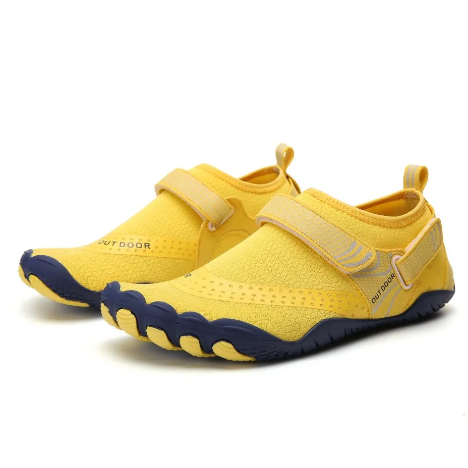 Women’s Water Shoes Barefoot Quick Dry Aqua Sports - Yellow Size EU39 = US6