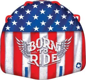 WOW Sports Born to Ride Towable Tube for Boating - 1 to 2 Person Towable - Durable Tubes for Boating